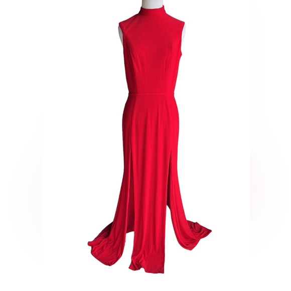 ❤️IEENA for MAC DUGGAL Sleeveless Dual Thigh High Slit Evening Gown❤️ - Picture 4 of 10